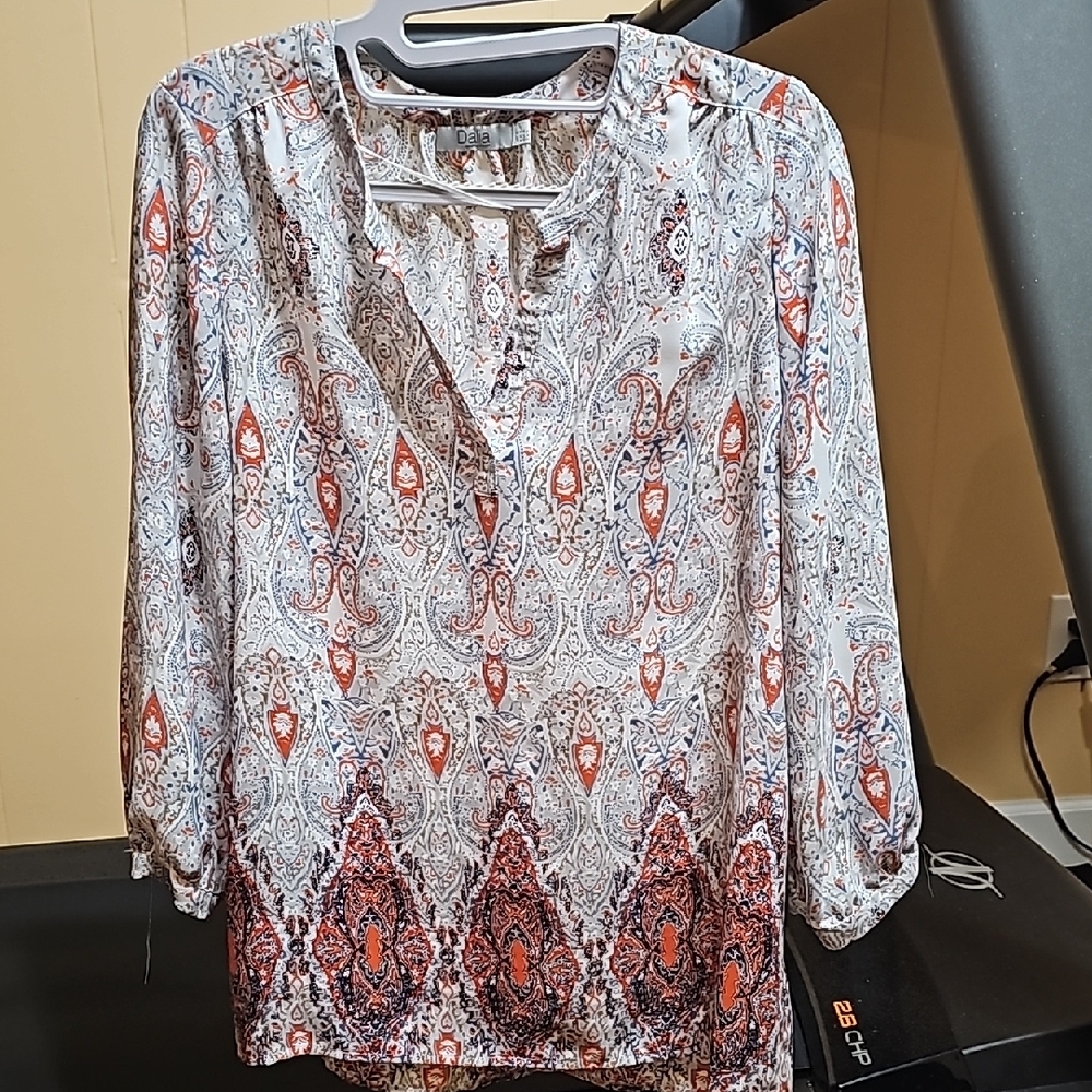 Paisley Print Women's  long sleeved Top NWOT